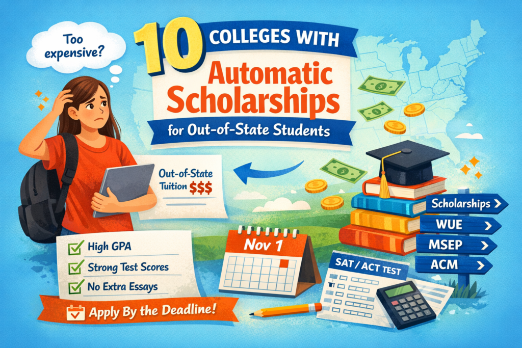 10 Colleges That Automatically Award Out-of-State Merit Scholarships (2026–2027)