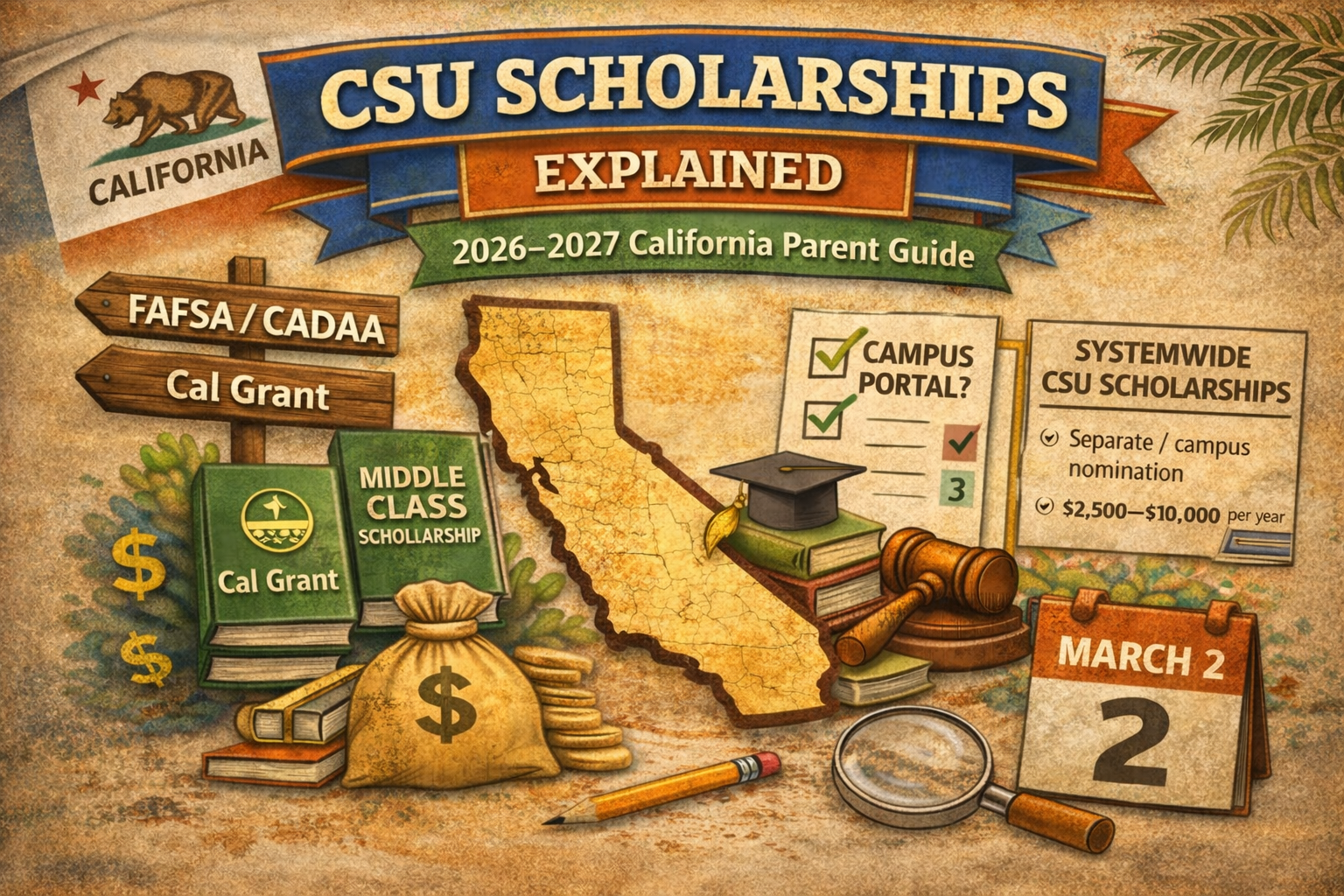 CSU scholarships and financial aid guide for parents 2026-2027