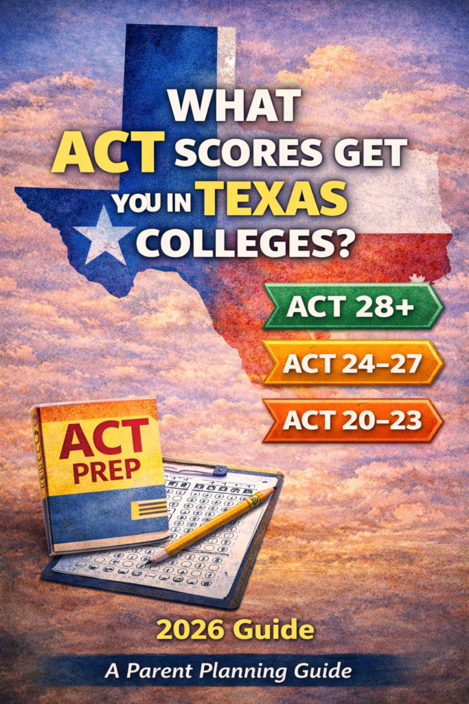 Texas ACT score ranges (20, 24, 28) and how they affect automatic merit scholarships at Texas colleges (2026 guide)